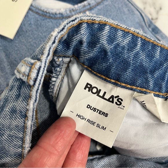 Rolla's Dusters High Rise Slim Jeans in Old Stone Wash women's - Picture 8 of 16